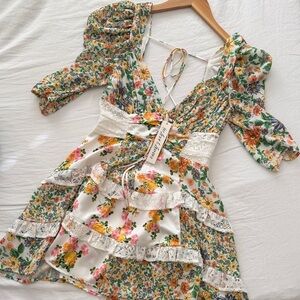 NEW For Love & Lemons - Rosalyn Mini Dress